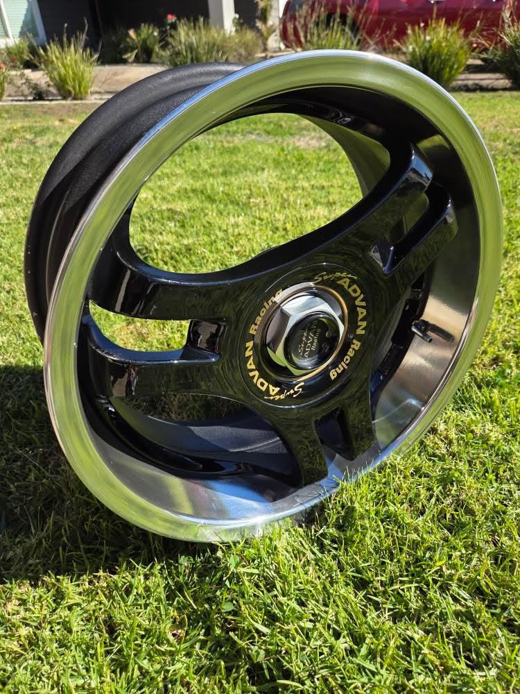 Yokohama Super ADVAN Racing SA3R Black 16x7 & 16x8", 4x100 Lug Pattern