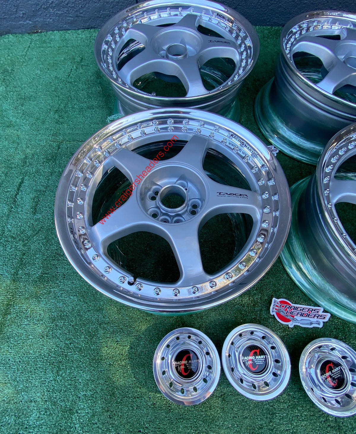 Racing Hart Tracer Type C’s - 5x100 & 4x100 - 17x7.5" +40 Offset