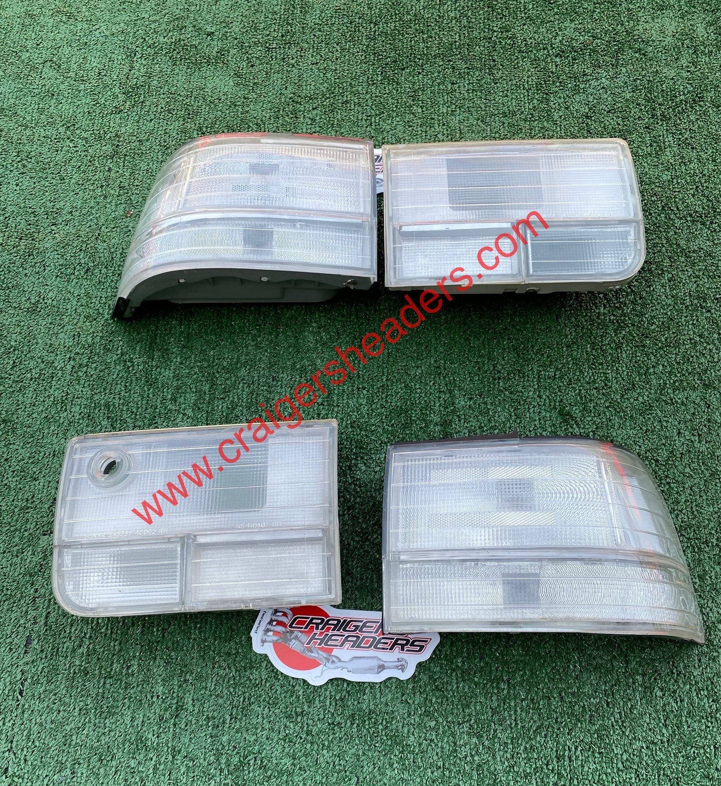 Clear White Rear Tail Light Lamp For Honda Accord Sedan 92-93