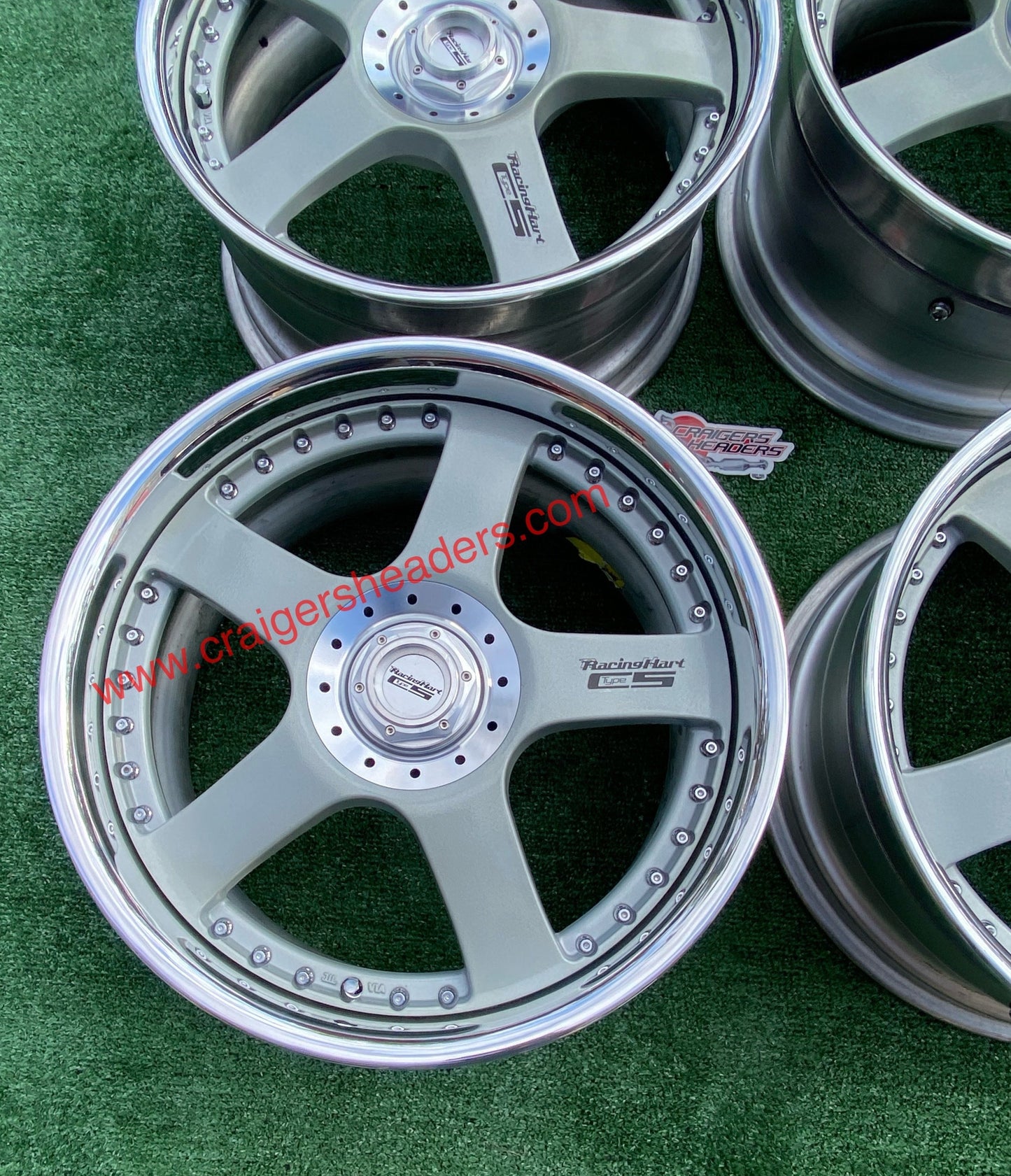 Racing Hart Type C5’s - 5x114 - 18 x 8.5” +44 Offset ~ Square Setup