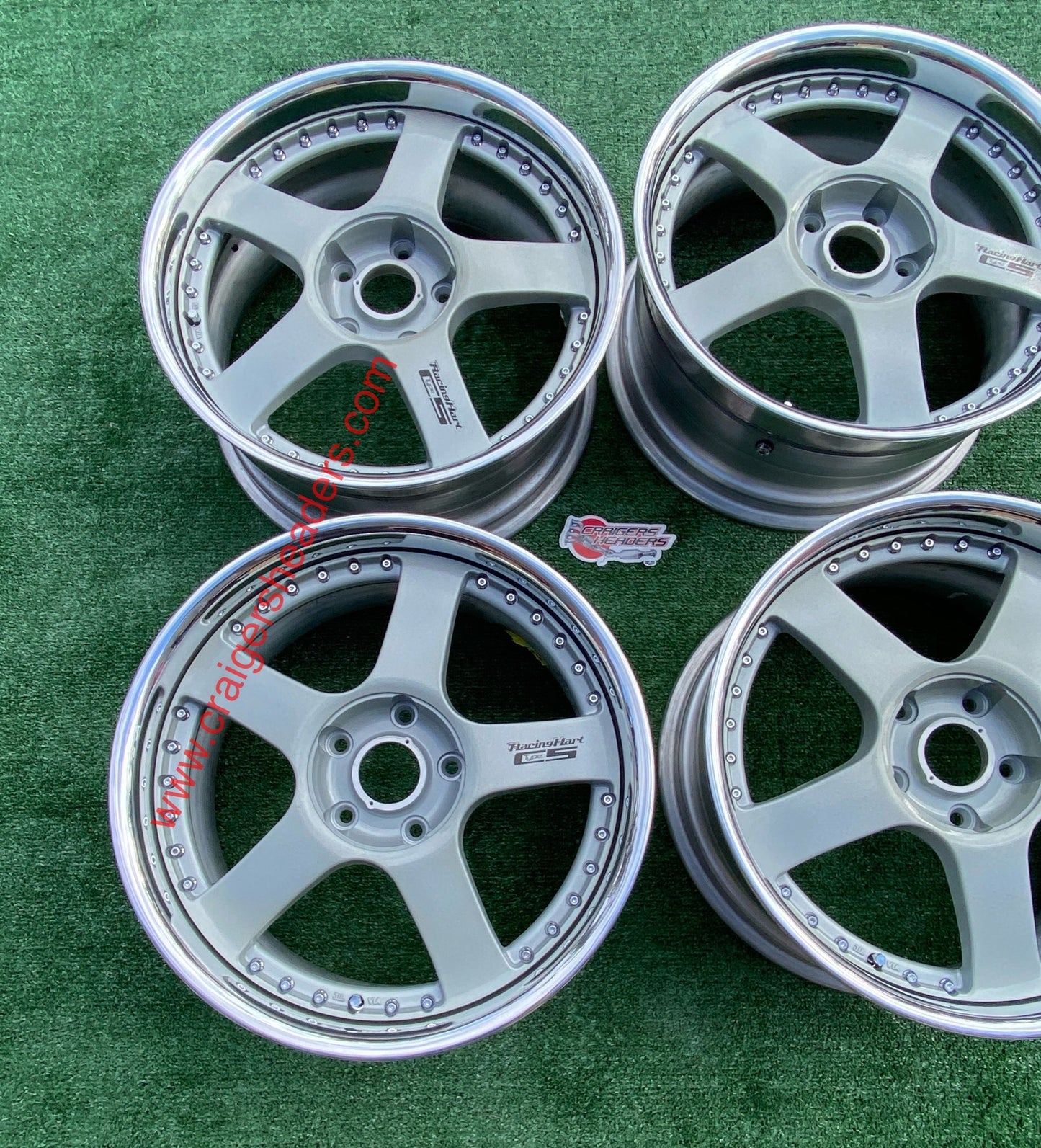 Racing Hart Type C5’s - 5x114 - 18 x 8.5” +44 Offset ~ Square Setup