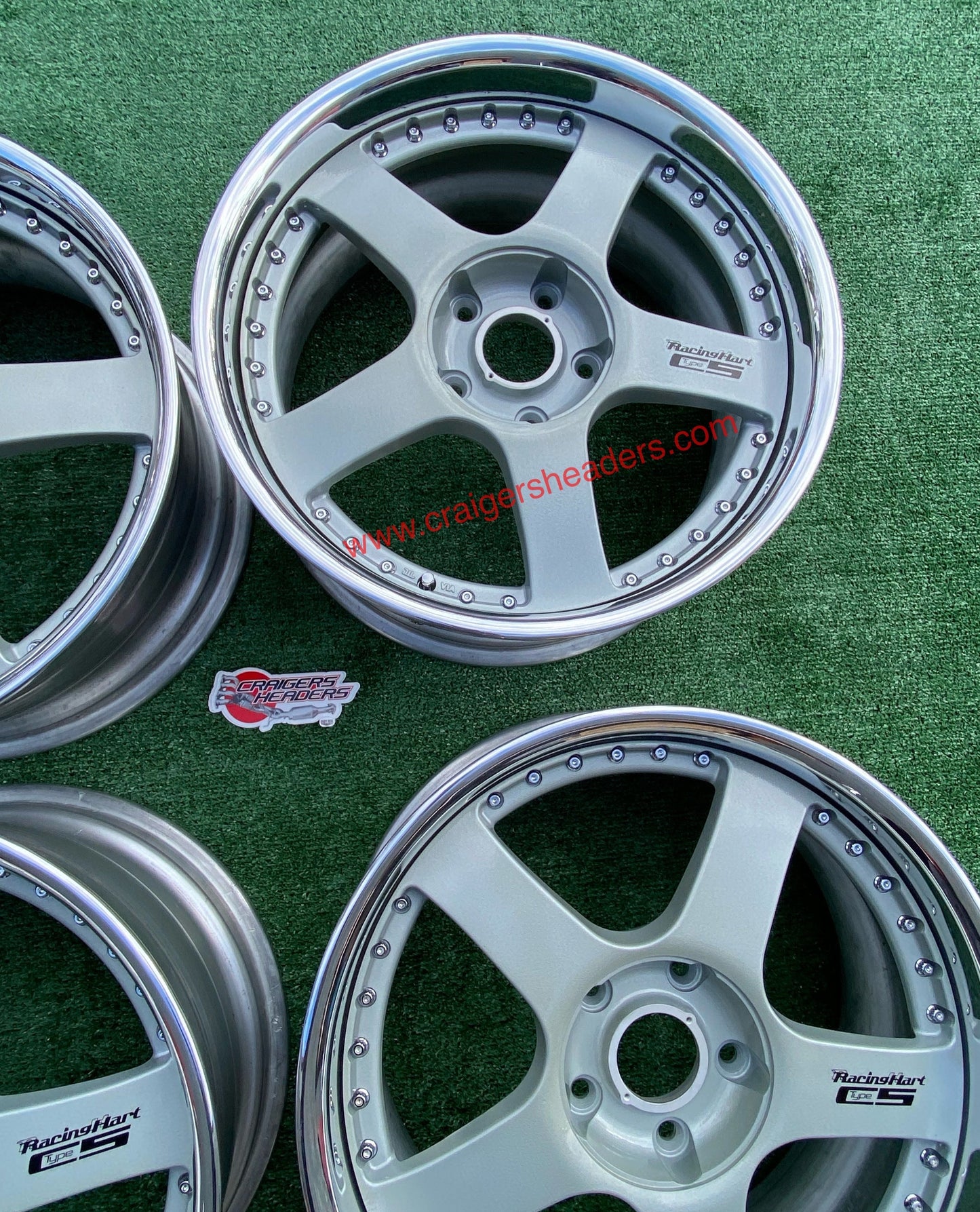 Racing Hart Type C5’s - 5x114 - 18 x 8.5” +44 Offset ~ Square Setup