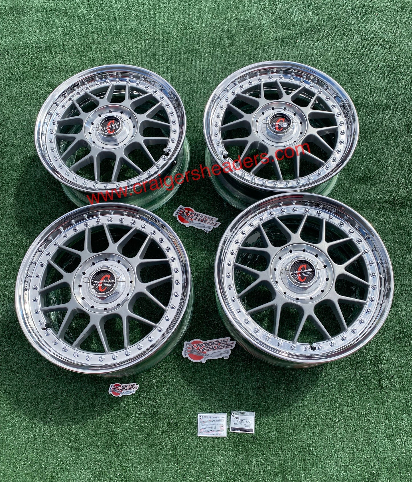 Racing Hart Type C’s - 4x114 & 5x114 - 16 x 6.5" +31 Offset