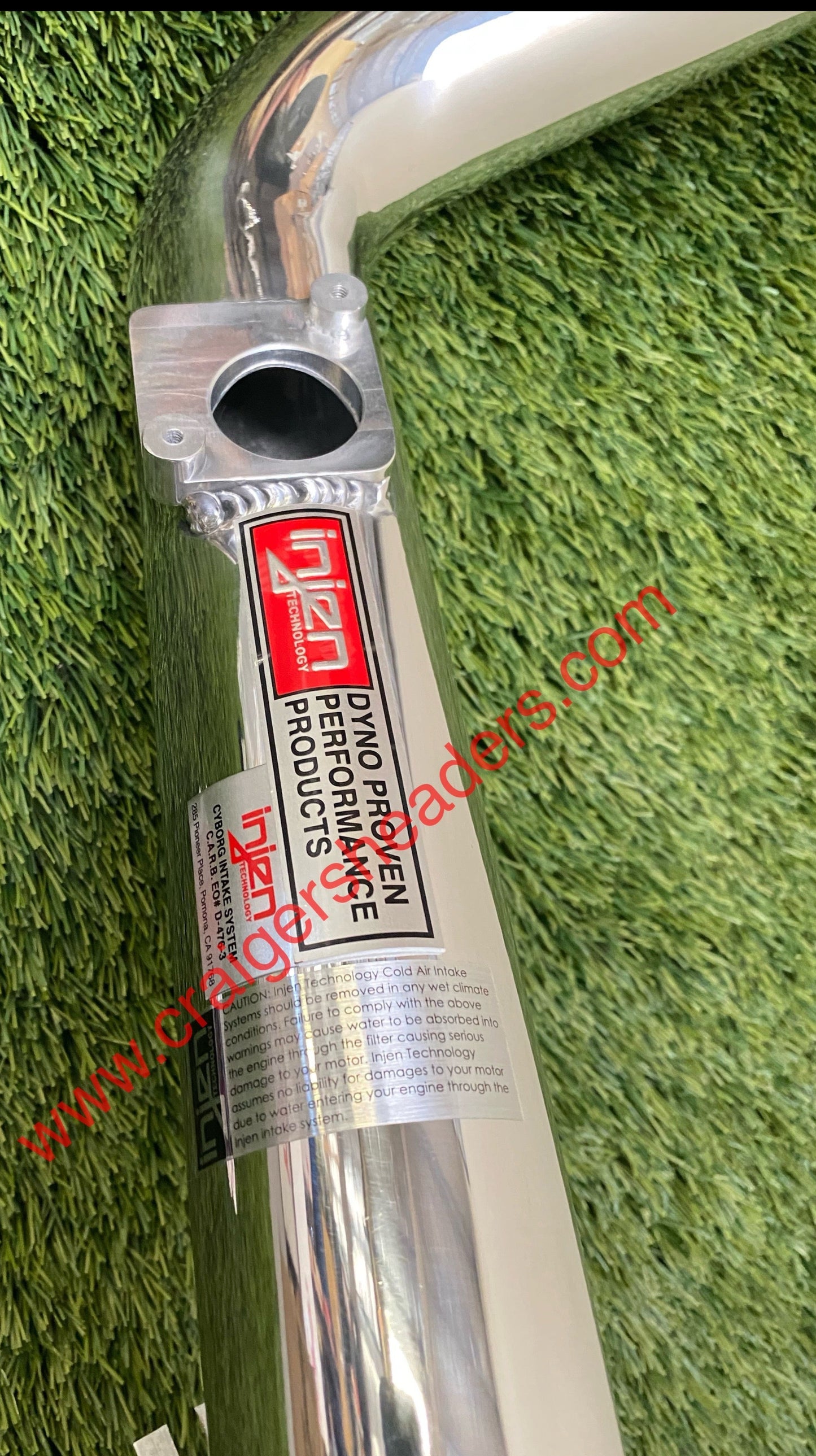 Injen Cold Air Intake Mazda Protege 1.6L 1999-2001 Polished (Piping Only; Missing Air Filter)