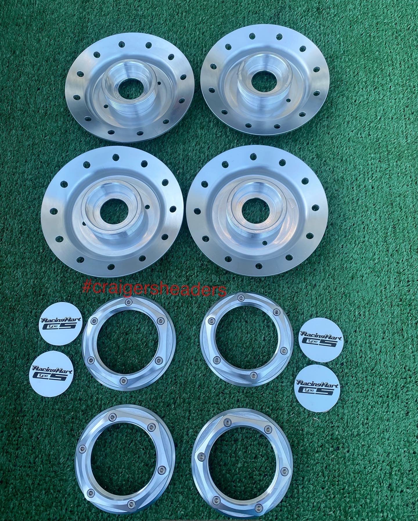 Racing Hart C5 Caps and Dishes