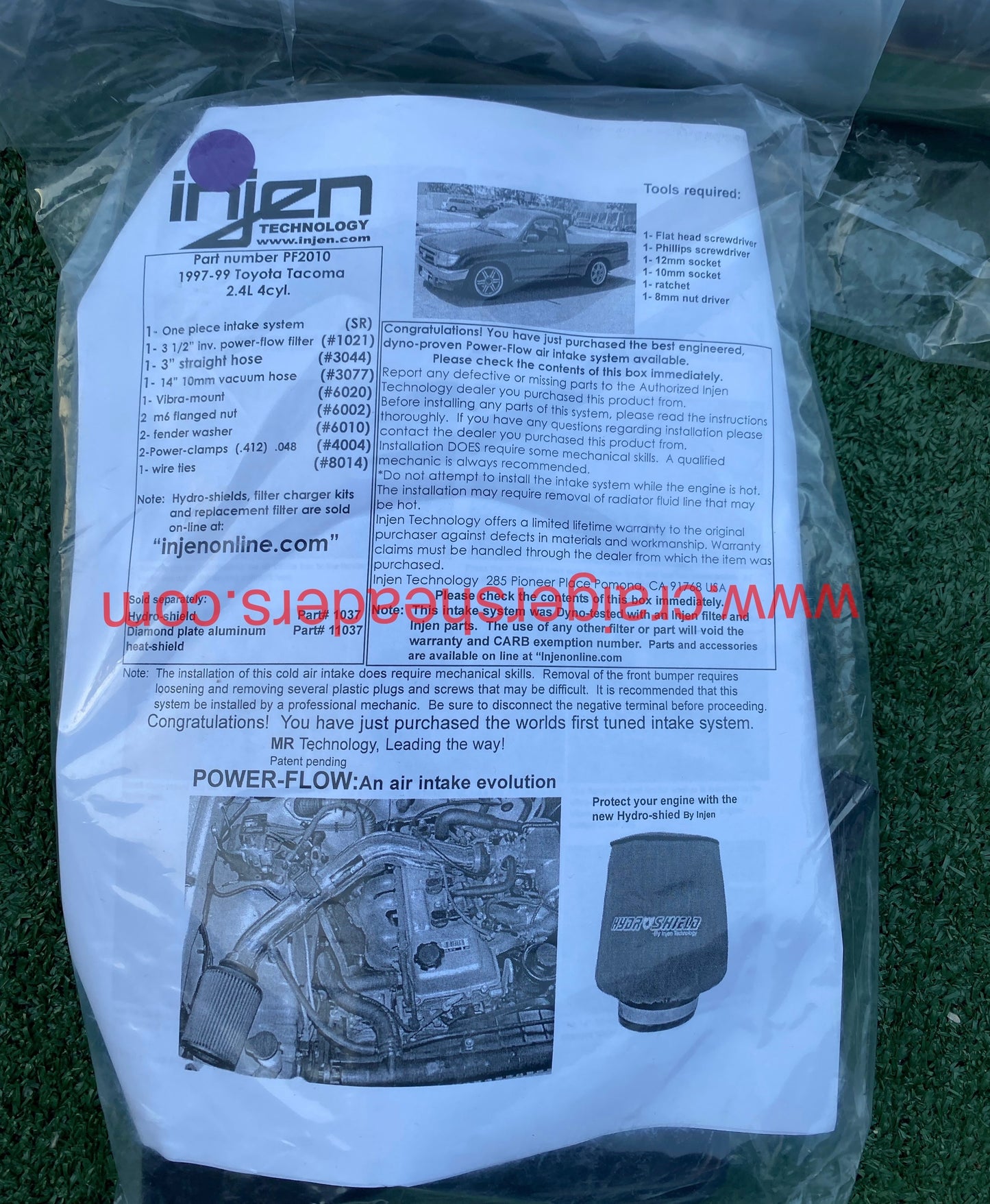 Injen PF Series Power-Flow Intake Systems PF2010P Toyota Tacoma