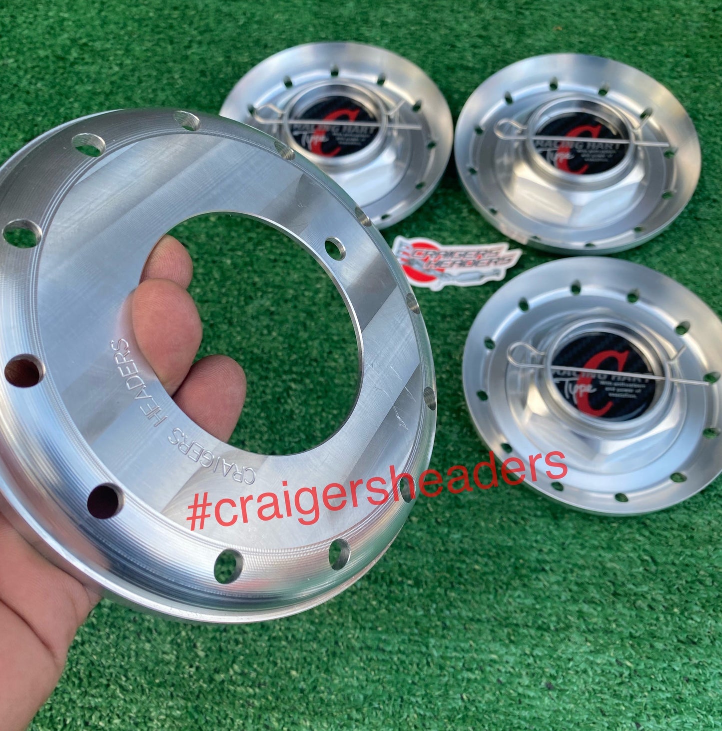 Racing Hart Type C Caps and Dishes