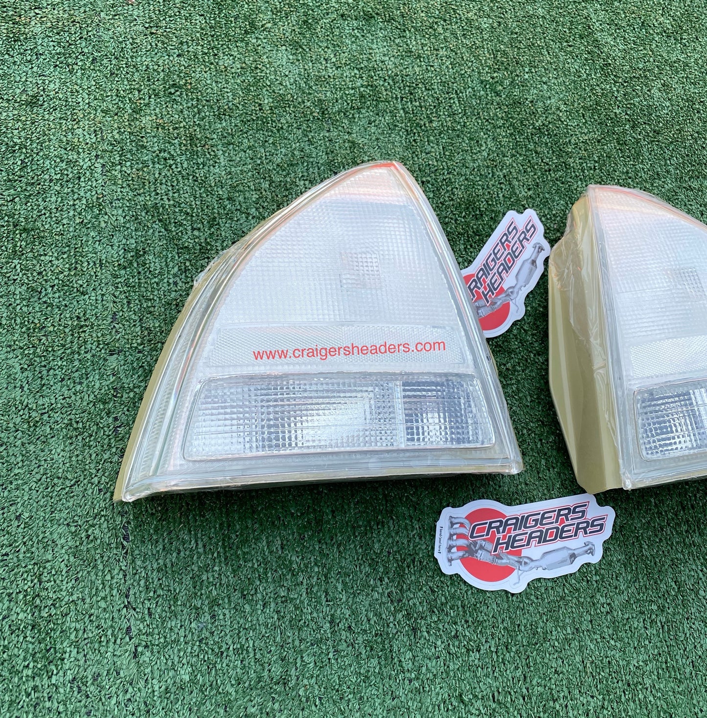 Clear White Rear Tail Light Lamps For Honda Prelude 92-96