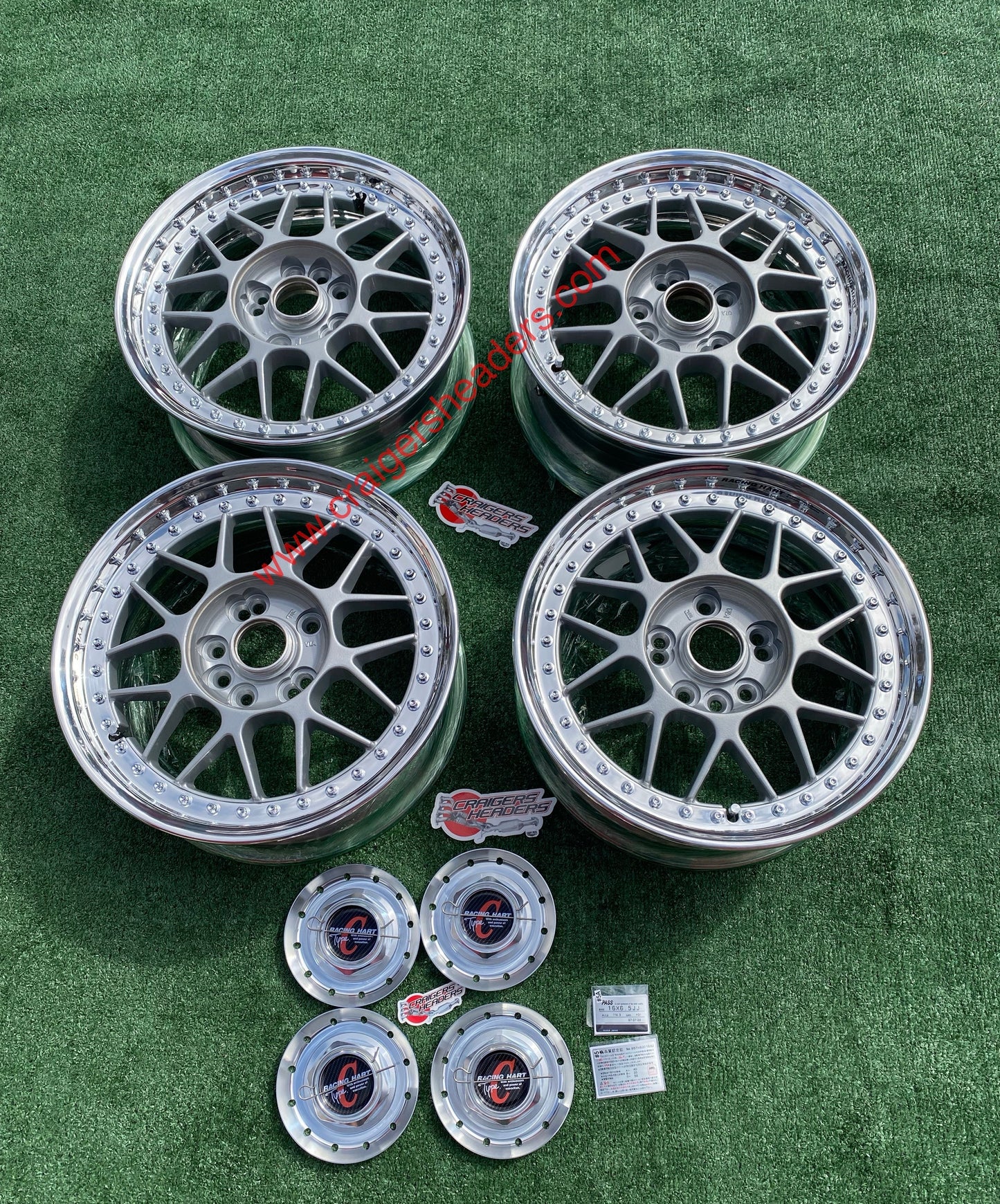 Racing Hart Type C’s - 4x114 & 5x114 - 16 x 6.5" +31 Offset