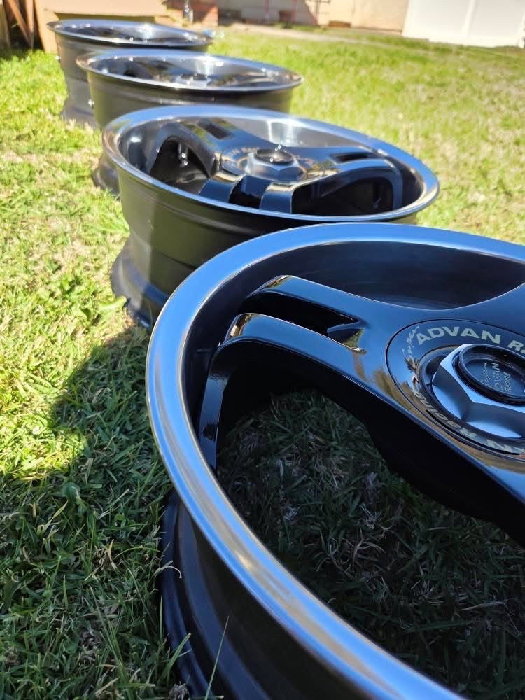 Yokohama Super ADVAN Racing SA3R Black 16x7 & 16x8", 4x100 Lug Pattern