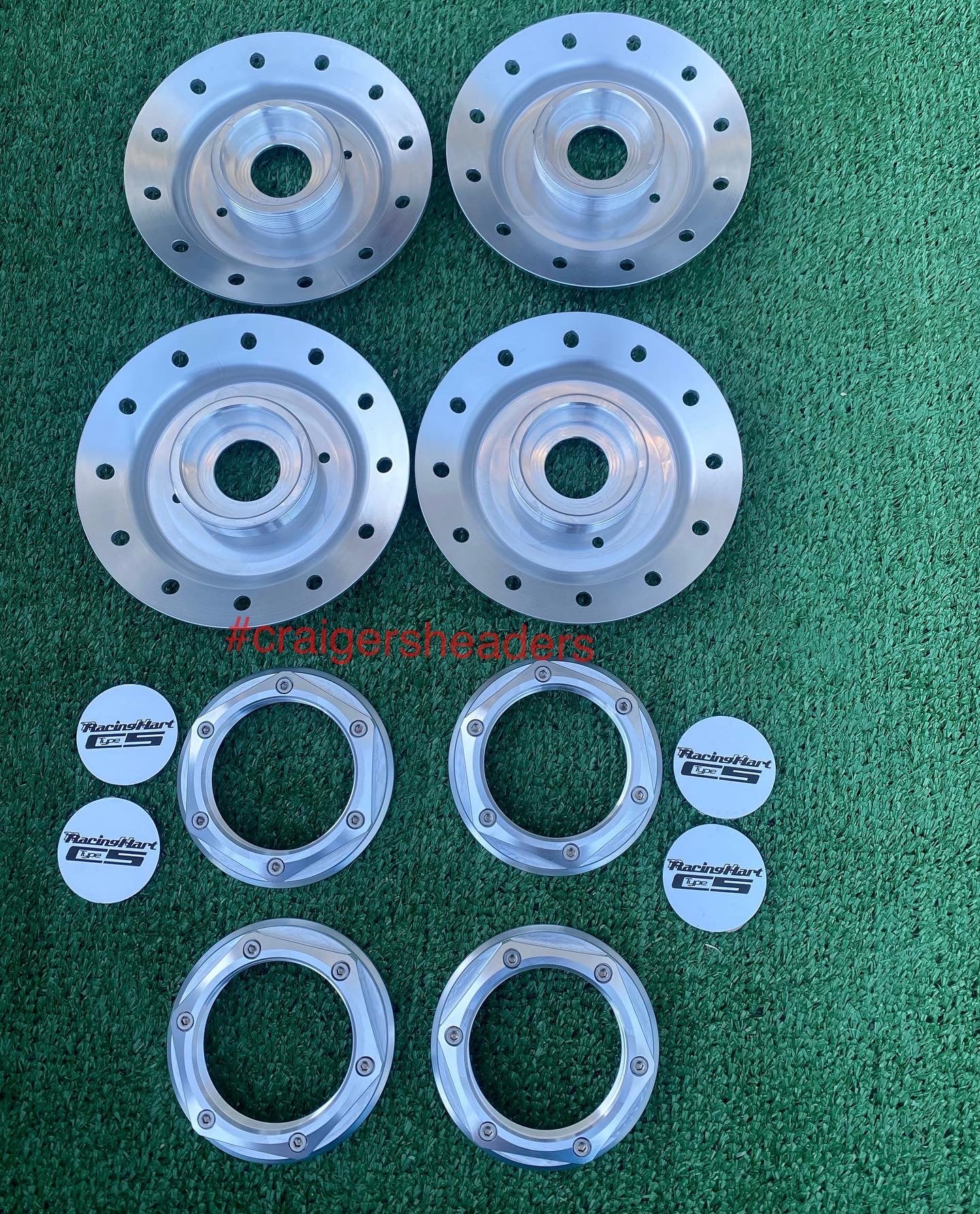 Racing Hart C5 Caps and Dishes