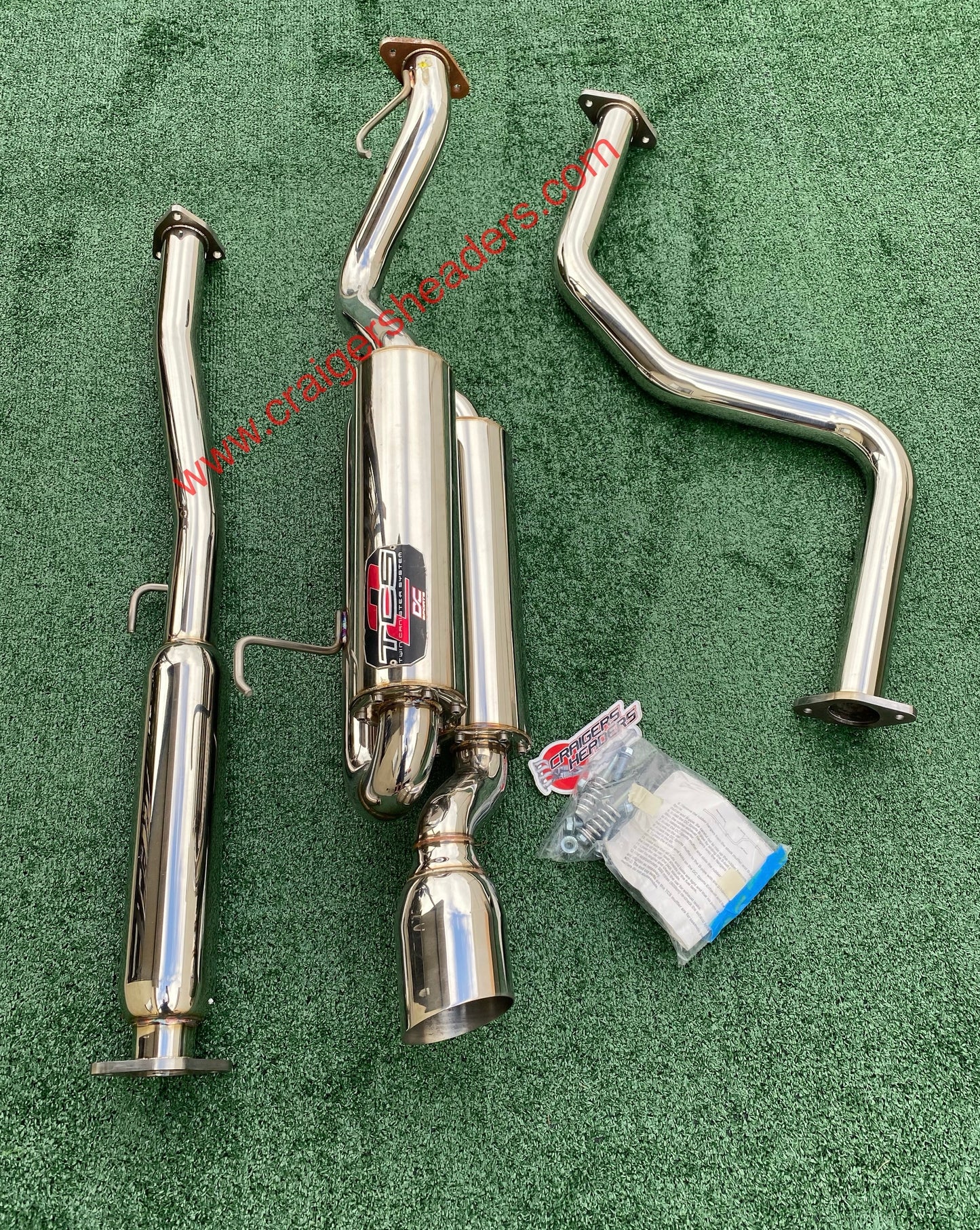 DC Sports Twin Canister Exhaust System - TCS 7021 - 99-00 Honda Civic