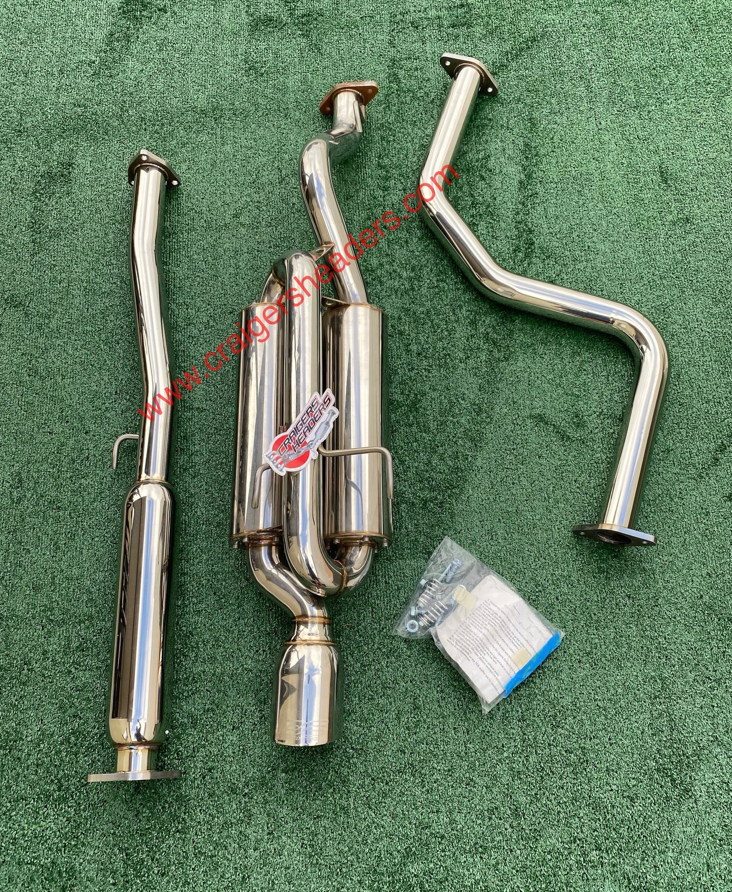DC Sports Twin Canister Exhaust System - TCS 7021 - 99-00 Honda Civic