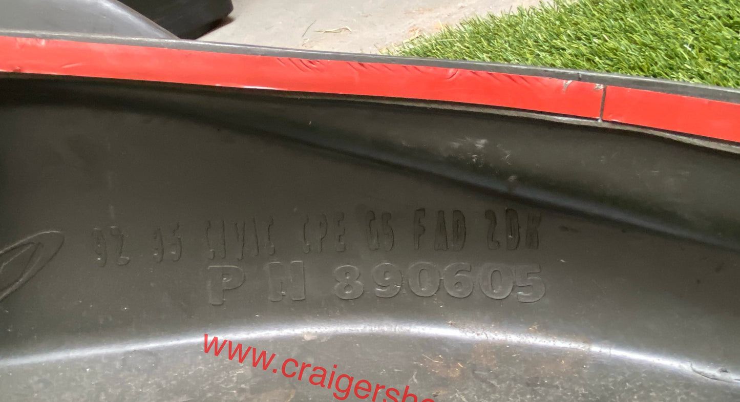 1992-1995 Honda Civic 2Dr/Hb G5 Series Front Lip Polyurethane "LOCAL PICKUP ONLY"