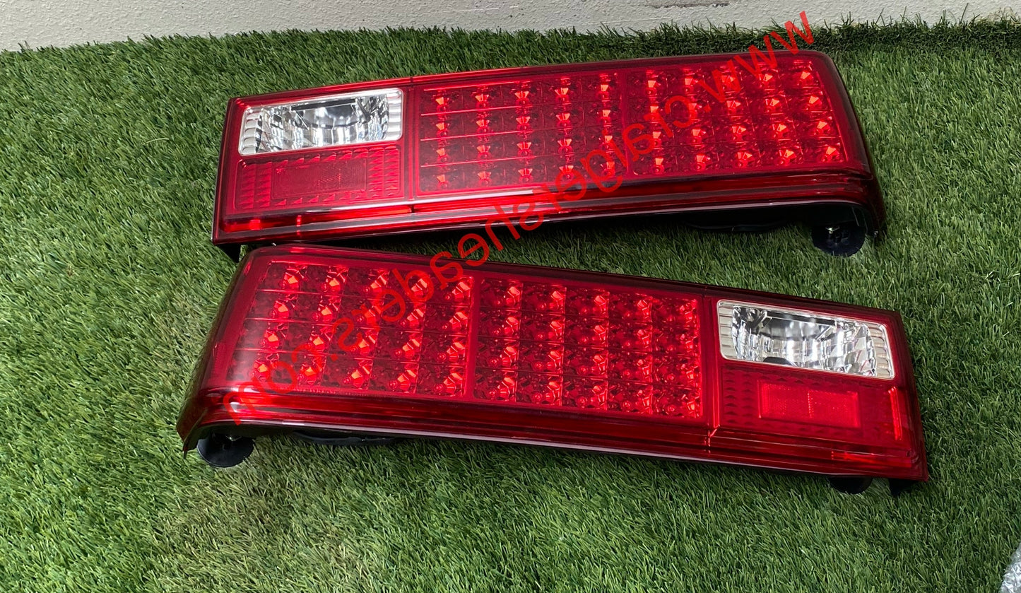 Ford MUStang 87-93 LED Tail Lights Red Clear ALT-ON-FM87-LED-RC - SPYDER