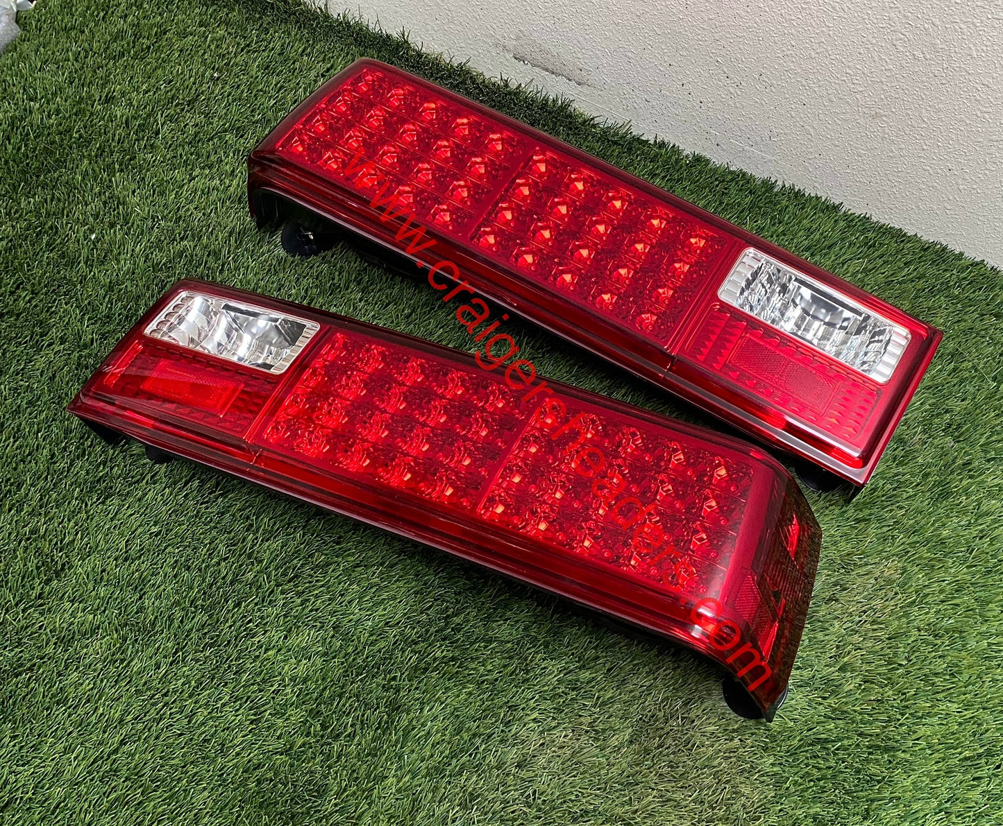 Ford MUStang 87-93 LED Tail Lights Red Clear ALT-ON-FM87-LED-RC - SPYDER