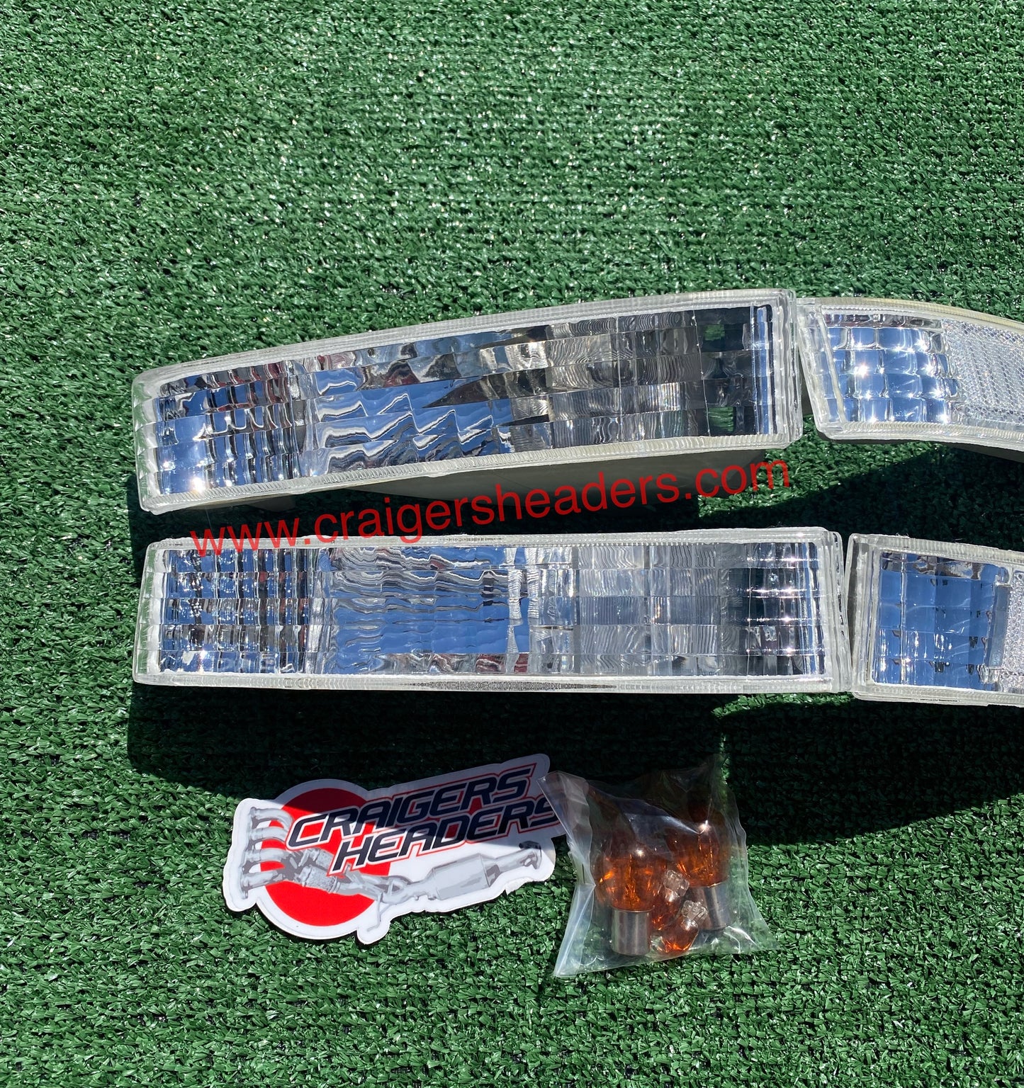 1992-1996 Honda Prelude Clear 4PCS Bumper Signal Lights