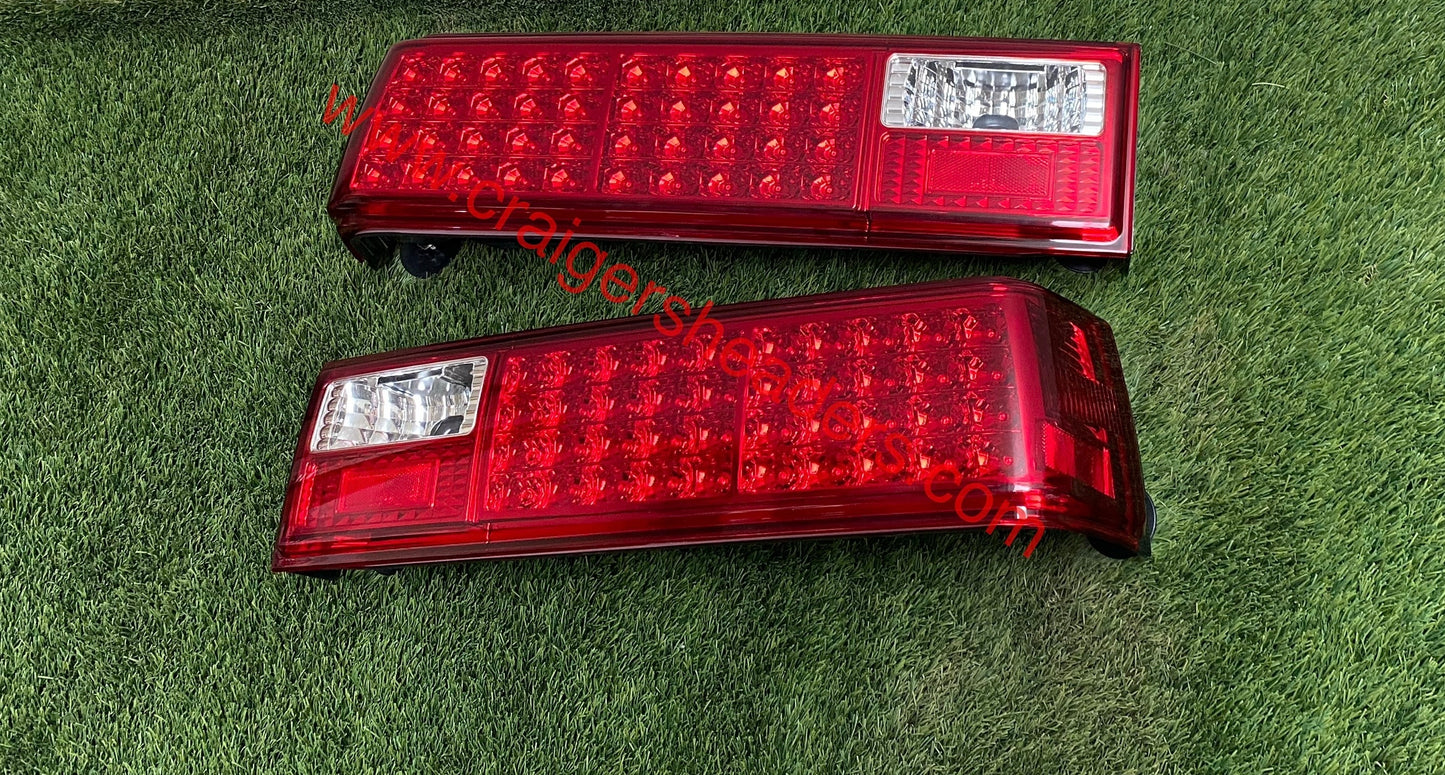 Ford MUStang 87-93 LED Tail Lights Red Clear ALT-ON-FM87-LED-RC - SPYDER