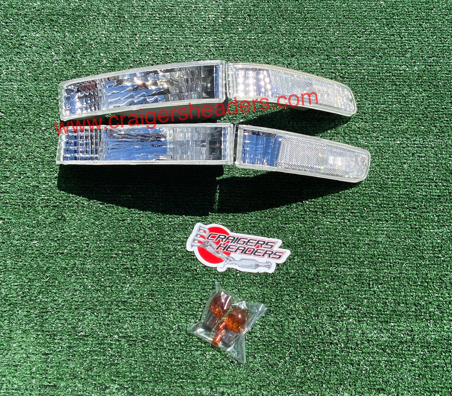 1992-1996 Honda Prelude Clear 4PCS Bumper Signal Lights