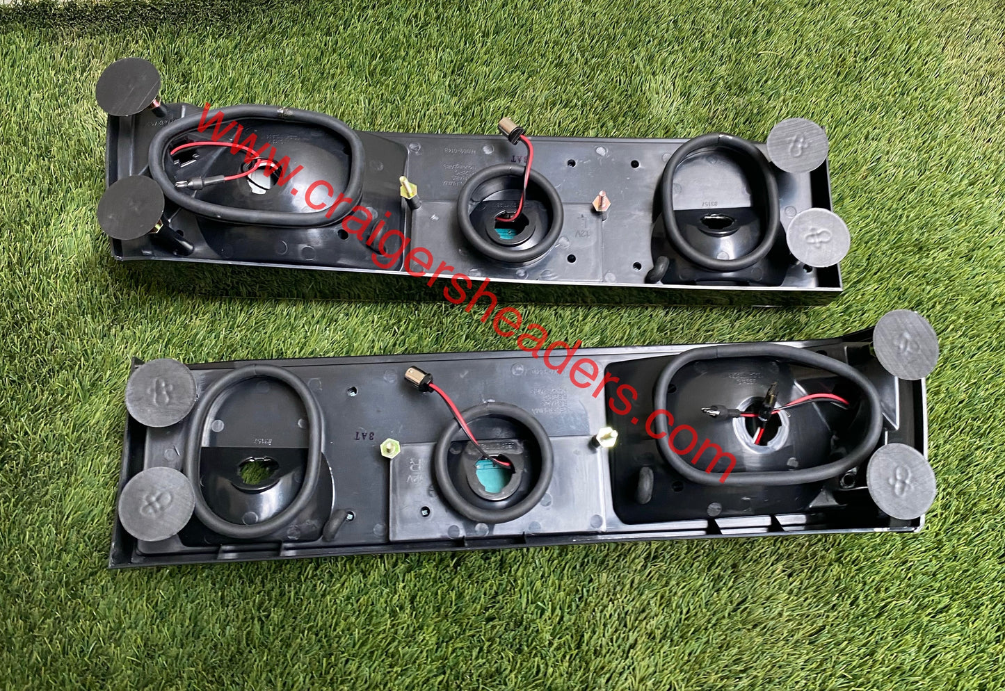Ford MUStang 87-93 LED Tail Lights Red Clear ALT-ON-FM87-LED-RC - SPYDER