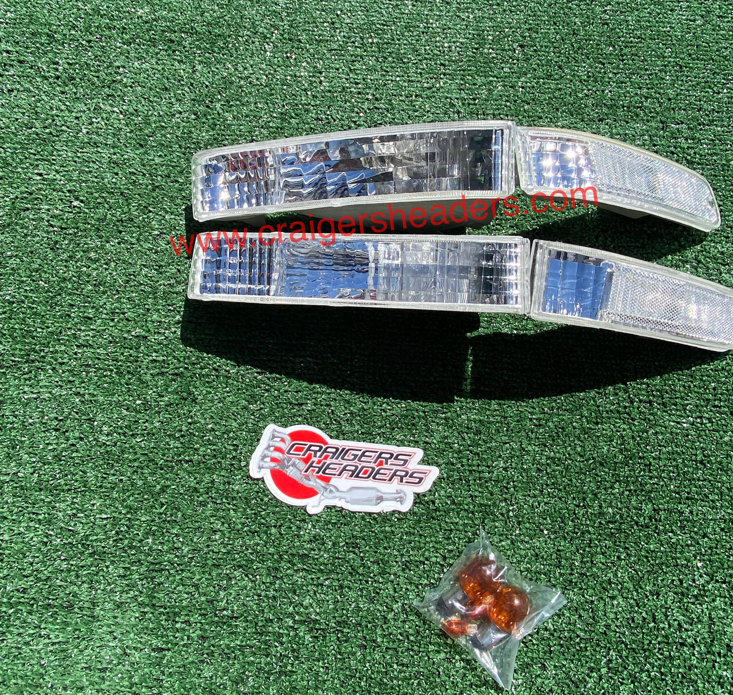 1992-1996 Honda Prelude Clear 4PCS Bumper Signal Lights