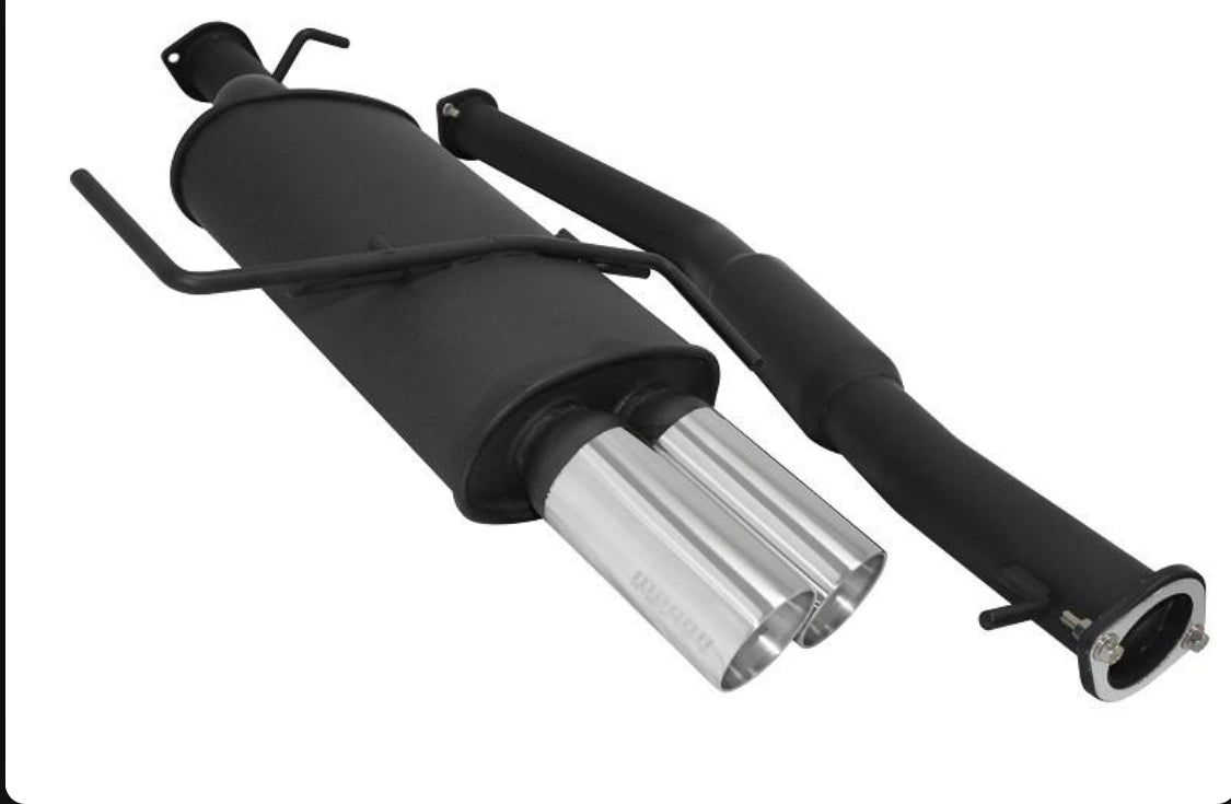 Megan Racing Type 2 Black Cat Back Exhaust Nissan 240sx 1995-1998 (MR-CBS-NS14T2B)