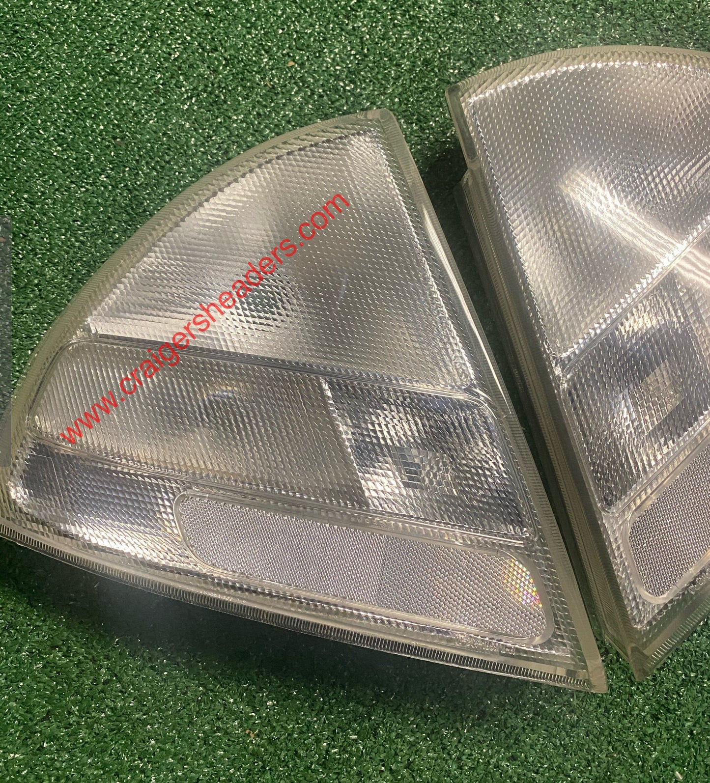 1997-1998 Mitsubishi Mirage Rear Clear Tail Light Assemblies
