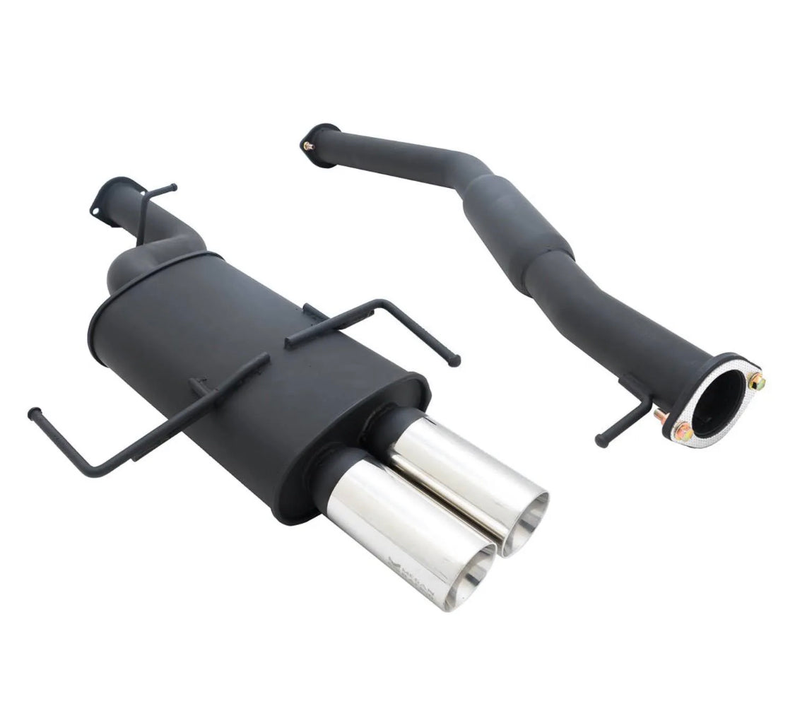 Megan Racing Type 2 Black Cat Back Exhaust Nissan 240sx 1995-1998 (MR-CBS-NS14T2B)