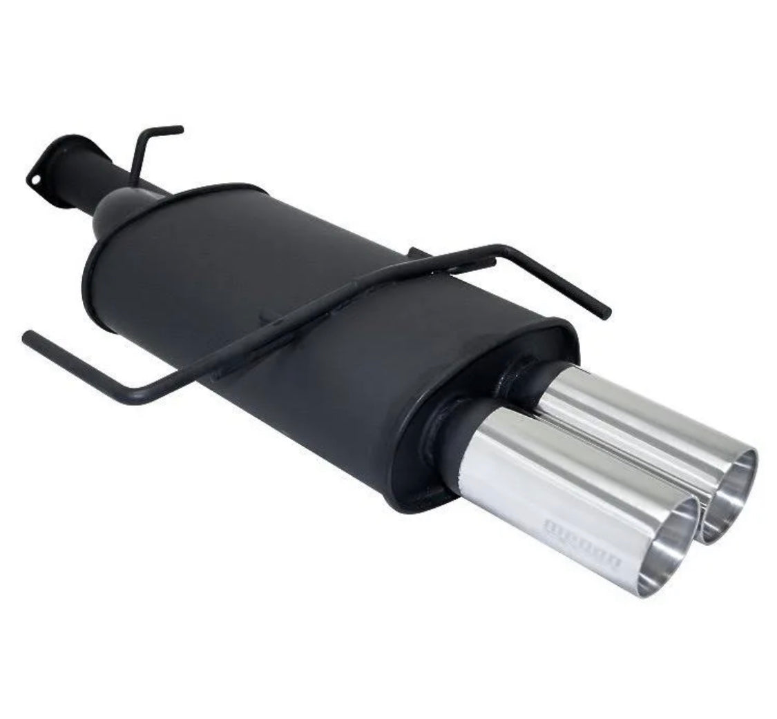 Megan Racing Type 2 Black Cat Back Exhaust Nissan 240sx 1995-1998 (MR-CBS-NS14T2B)